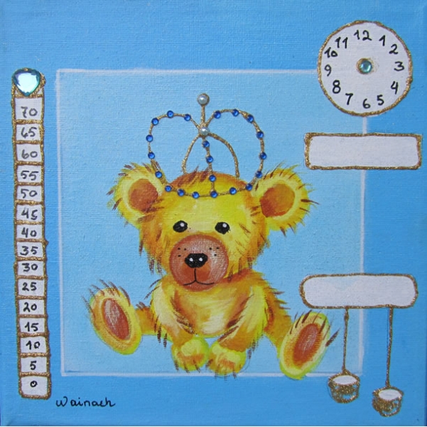 Bamse 500 kr. m/ramme og data