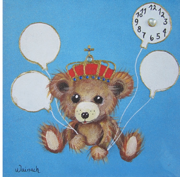 Bamse 500 kr. m/ramme og data
