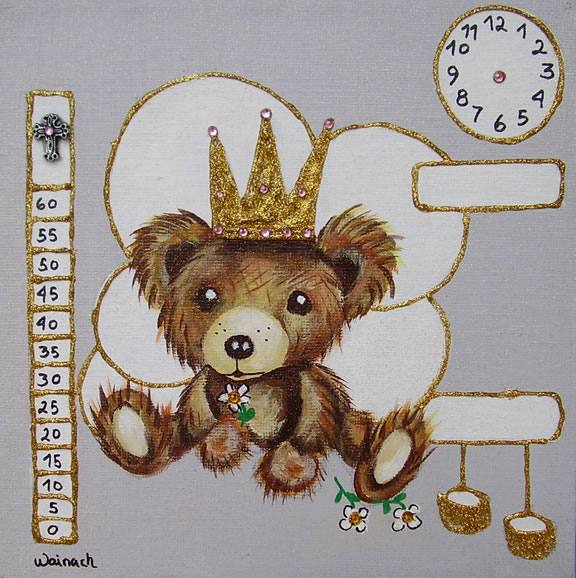 Bamse 500 kr. m/ramme og data