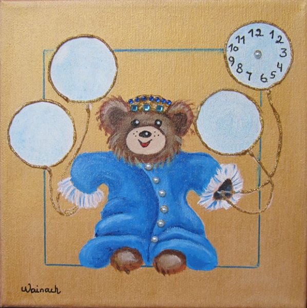 Bamse 500 kr. m/ramme og data