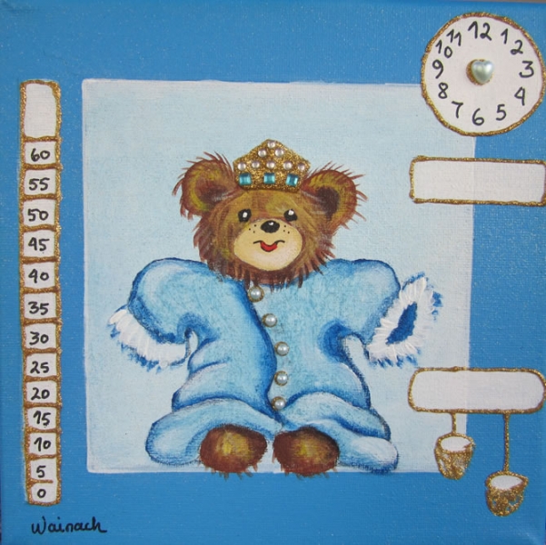 Bamse 500 kr. m/ramme og data