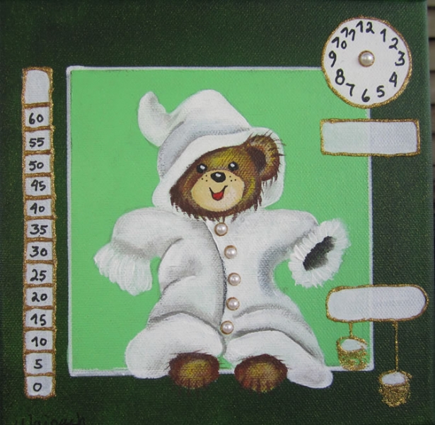 Bamse 500 kr. m/ramme og data