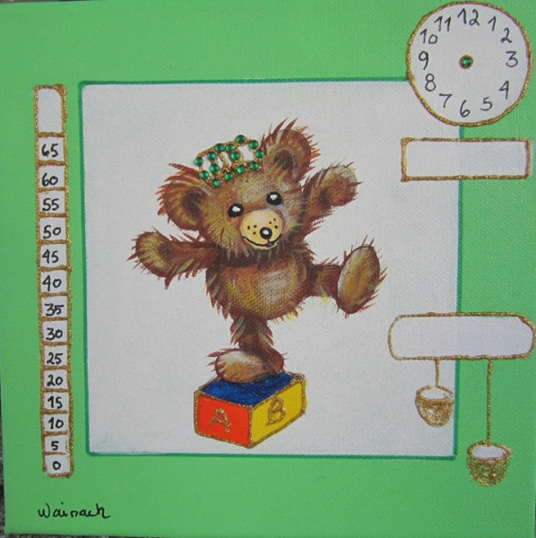 Bamse 500 kr. m/ramme og data