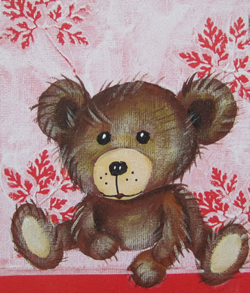 Postkort bamse