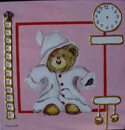 Bamse 500 kr. m/ramme og data