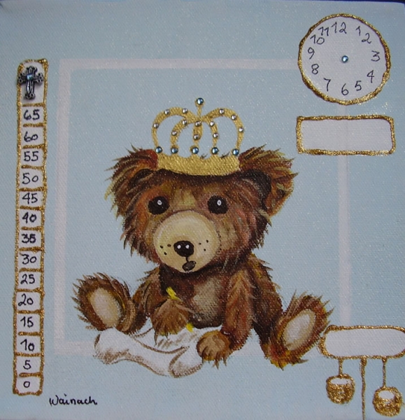 Bamse 500 kr. m/ramme og data