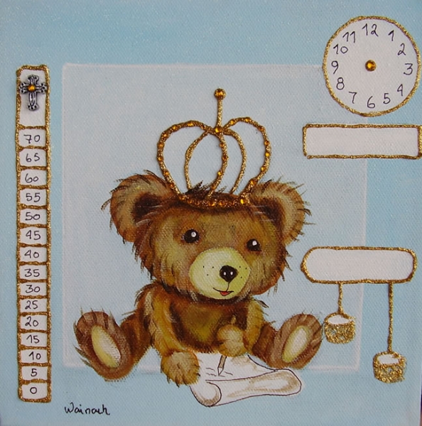 Bamse 500 kr. m/ramme og data