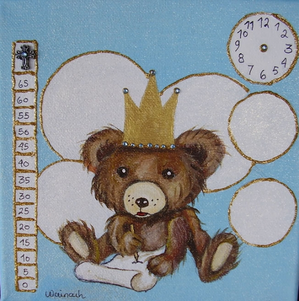 Bamse 500 kr. m/ramme og data