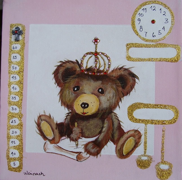 Bamse 500 kr. m/ramme og data