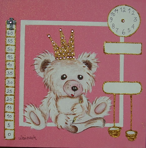 Bamse 500 kr. m/ramme og data