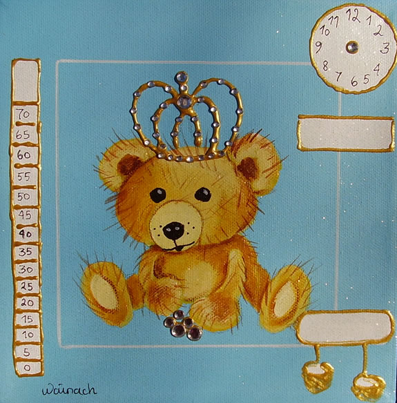 Bamse 500 kr. m/ramme og data