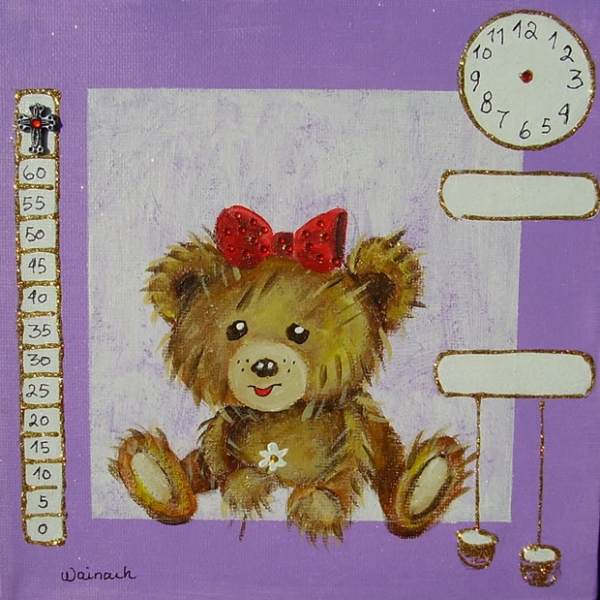 Bamse 500 kr. m/ramme og data